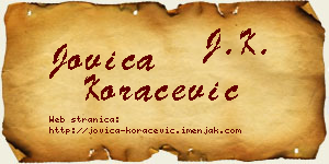 Jovica Koraćević vizit kartica